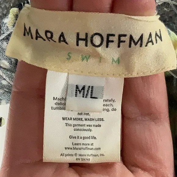 New! NWT! Mara Hoffman Cara Cara floral caftan maxi dress medium-large - Picture 7 of 12